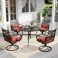 Sophia and William Swivel Outdoor Patio Dining Set by SophiaWilliam