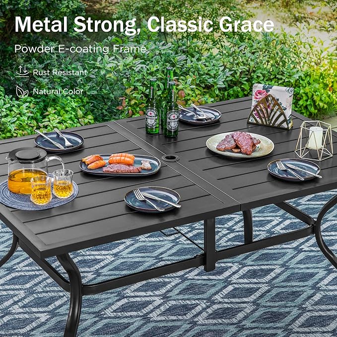 PHI VILLA 7 Pieces Outdoor Dining Set - Image 3