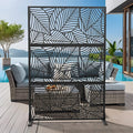 Casaphoria 72" H x 47" W Metal Outdoor Privacy Screen, Freestanding Decorative by Casaphoria
