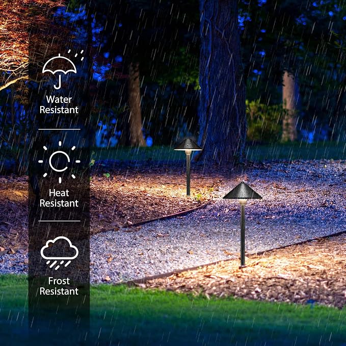 SUNVIE Low Voltage Landscape Lights 3W LED Pathway Lights Low Voltage 3000K - Image 5