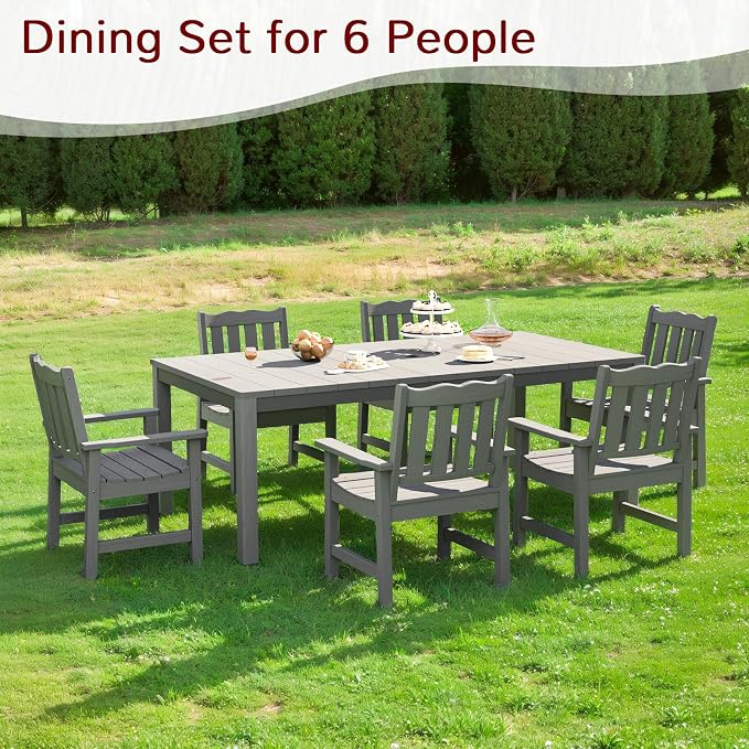 Stoog All-Weather Patio Dining Sets, 7 Pieces Patio Dining Table - Image 8