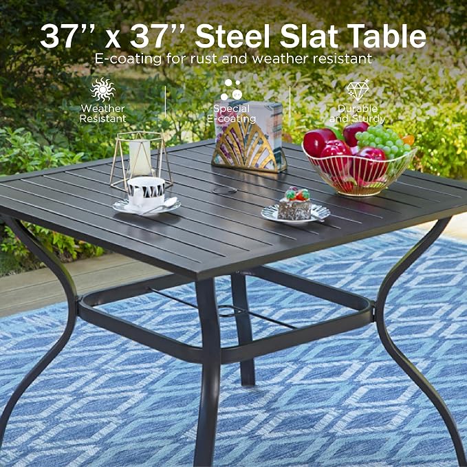 PHI VILLA 5 Piece Outdoor Dining Set - Image 7