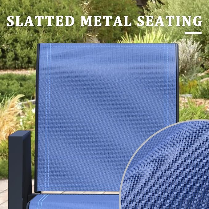 Outdoor Bar Stools Set of 4, Bar Height Chairs - Image 6