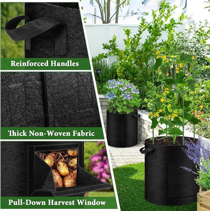2 Pack 20 Gallon Potato Grow Bags - Image 4
