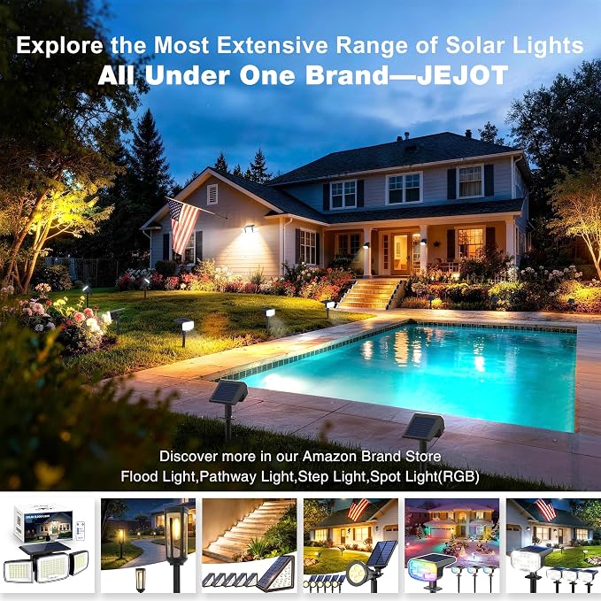 Solar Spotlights, Super Bright LED, 2 CCT Warm & Cool Light, Solarspot Lights - Image 9