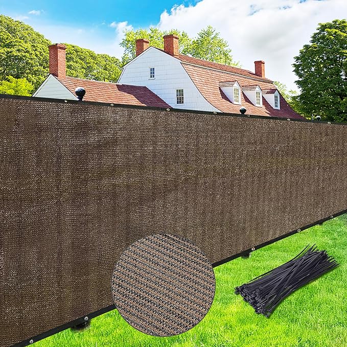 UPGRADE Privacy Screen Fence 6' x 50' Commercial Shade Cover by UPGRADE