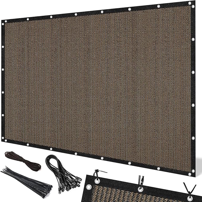 Artpuch 90% Sun Shade Cloth, 4 x 10 FT Pergola Shade Cover Canopy by Artpuch