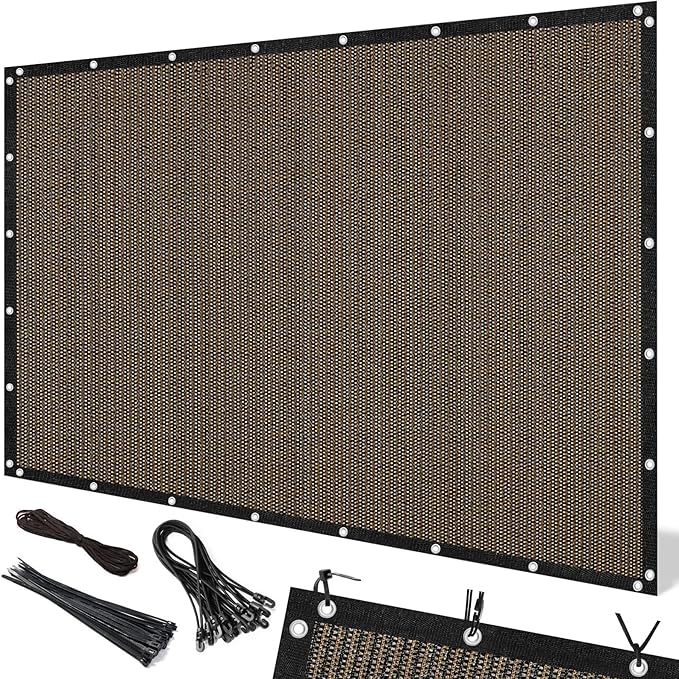 Artpuch 90% Sun Shade Cloth, 8 x 8 FT Pergola Shade Cover Canopy by Artpuch