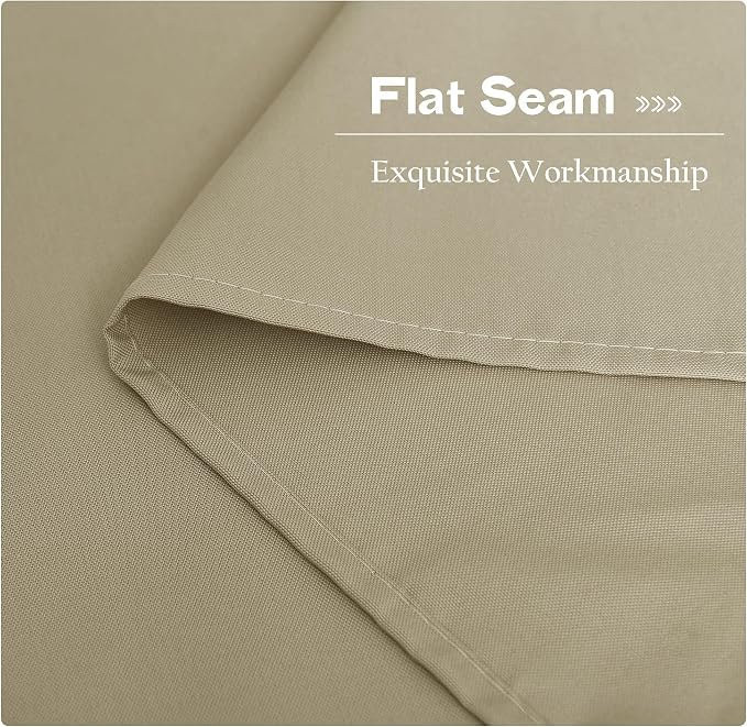 NICETOWN Canvas Patio Curtains for Outdoor Waterproof 2 Panels, Home Fashion - Image 5
