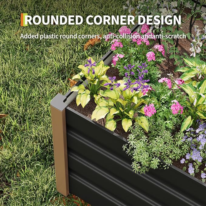 Garvee Commercial Aluminum Raised Garden Bed 8' x 3.5' x 16", Extra Large - Image 4