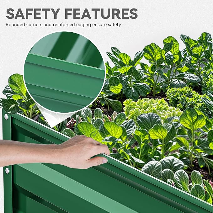 YITAHOME 6x3x2 ft 2pcs Galvanized Raised Garden Bed Kit, Large Metal Planter Box - Image 5