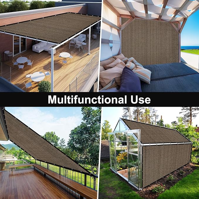 Artpuch 90% Sun Shade Cloth, 6 x 20 FT Pergola Shade Cover Canopy - Image 8