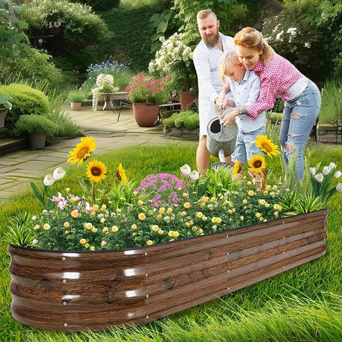 1MORE Galvanized Raised Garden Bed- Planter Garden Boxes Outdoor, Raised Beds - Image 2