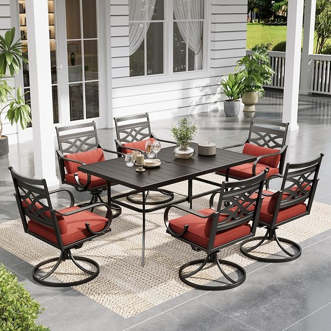 Sophia and William Swivel Patio Dining Set by SophiaWilliam