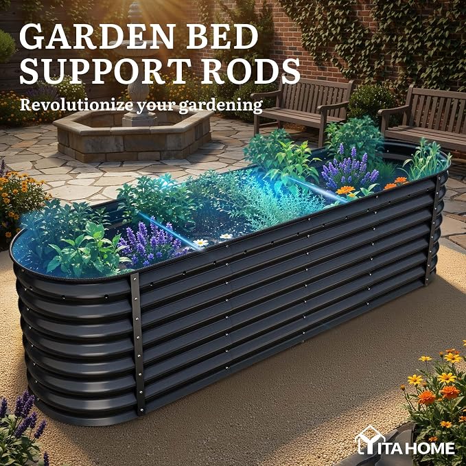 YITAHOME 24" Tall 9 in 1 Large Raised Garden Bed Kit, Outdoor Above Ground - Image 7