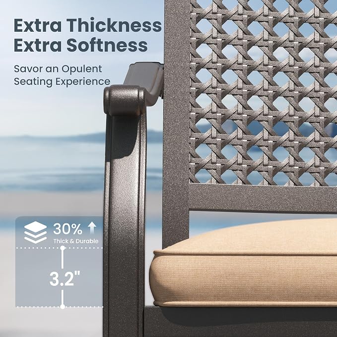PHI VILLA 7 Pieces Outdoor Dining Set - Image 6