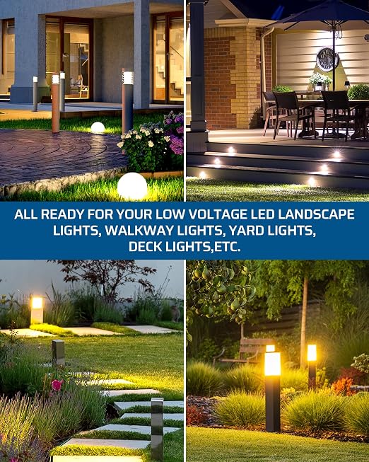 DEWENWILS 200W Weatherproof Low Voltage Landscape Lighting Transformer - Image 7