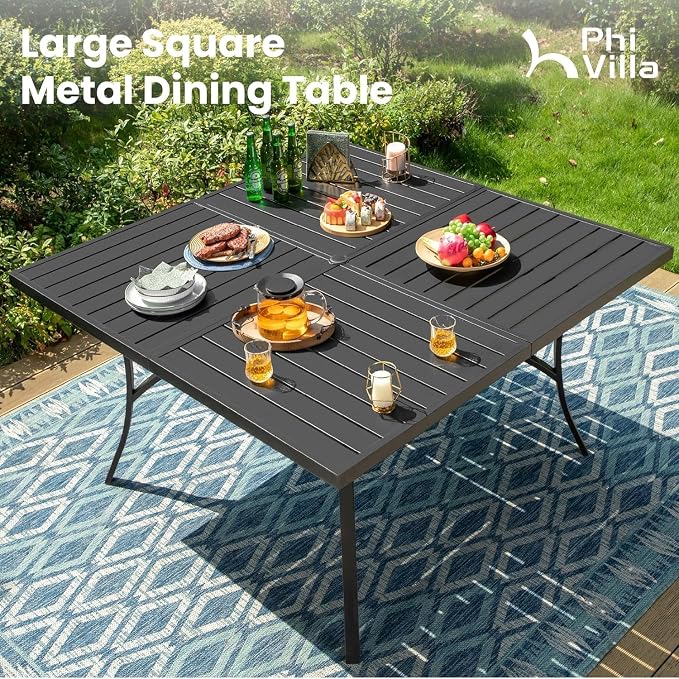 PHI VILLA 9 Pieces Outdoor Dining Set - Image 5