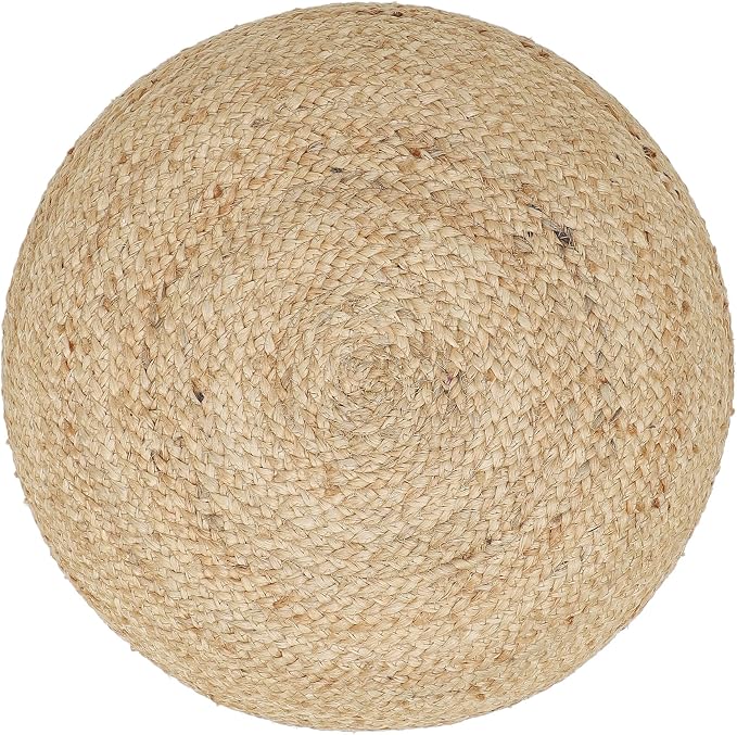 REDEARTH · Jute Circular Jute Pouf Ottoman - Image 5