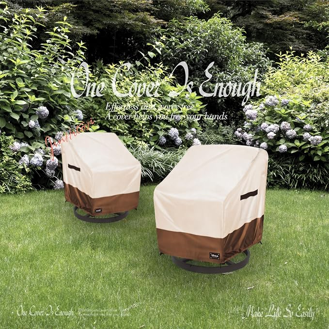 JinHrtoyi Outdoor Chair Covers 2 Pack, 33Wx35Dx36H inches Patio Chair Cover - Image 9