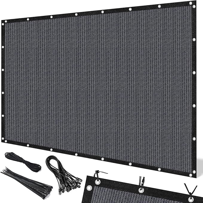 Artpuch 90% Sun Shade Cloth, 5 x 12 FT Pergola Shade Cover Canopy by Artpuch