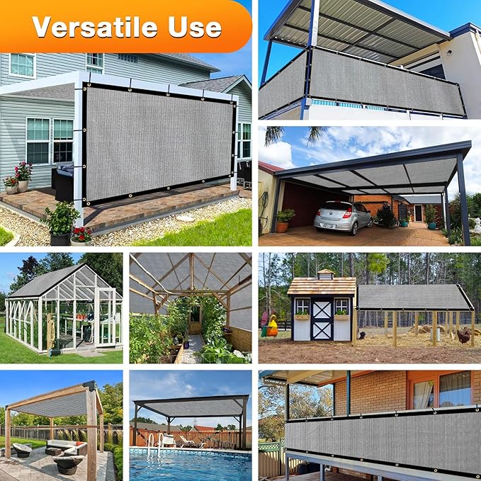 Artpuch Outdoor Pergola Shade Cover 5x21 FT Sun Shade Cloth - Image 6