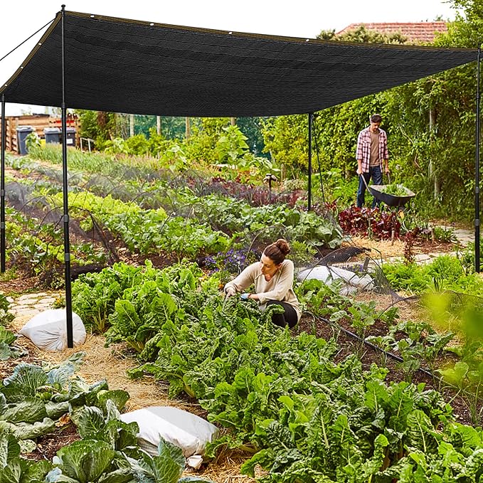 QLOFEI 18x20 FT Shade Cloth for Garden, 80% Sunblock Shade Neting Cover - Image 6
