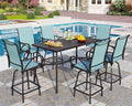 PHI VILLA 7 Piece Outdoor Bar Dining Set, High Top Patio Table and Chairs by PHIVILLAThepioneerofcomfortablehouseholdsupplies