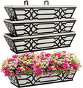 4 Pack 24 Inch Railing Boxes Planter by cheehigo
