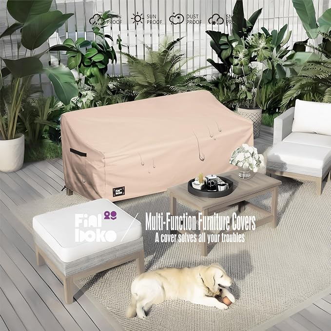 3-Seater Outdoor Couch Cover, 93Wx40Dx35H Inches Patio Furniture Covers - Image 8