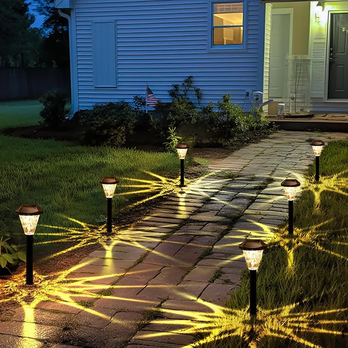 GIGALUMI 10 Pack Solar Lights Outdoor Waterproof, Outdoor Solar Lights - Image 4