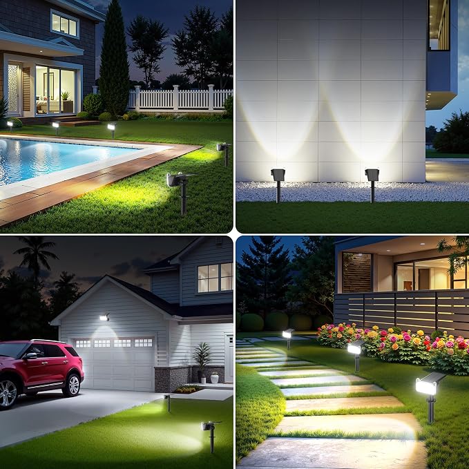 LETMY New Upgrade Solar Spot Lights Outdoor Waterproof - Image 7