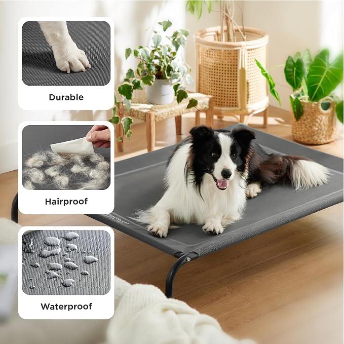 Bedsure Outdoor Elevated XL Dog Bed, Portable Indoor & Outdoor Cooling Raised - Image 4