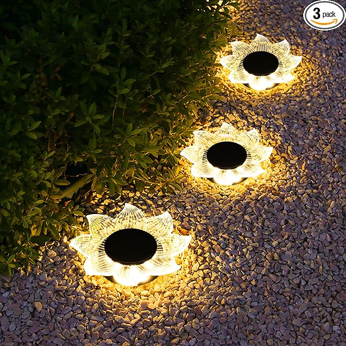 Roaming Acrylic Petal Bury Light 3-Pack Suitable by RoamingLight
