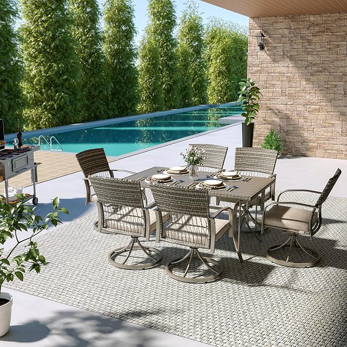 Pamapic 7-Piece Outdoor Dining Set - Image 3