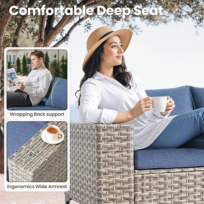 ovios 4-Piece Patio Furniture Set - Image 4