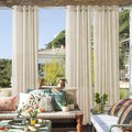 RYB HOME Outdoor Linen Curtains by RYBHOME