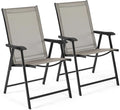 Yaheetech Patio Dining Chairs Set of 2, Portable Dining Chairs by Yaheetech