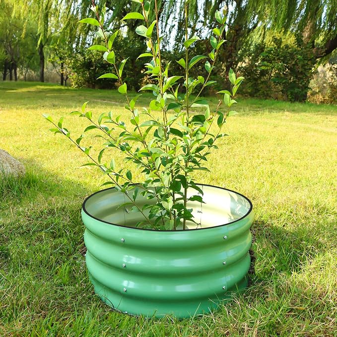 SnugNiture 2x2x1ft Round Galvanized Raised Garden Bed Kit Outdoor, Metal - Image 5