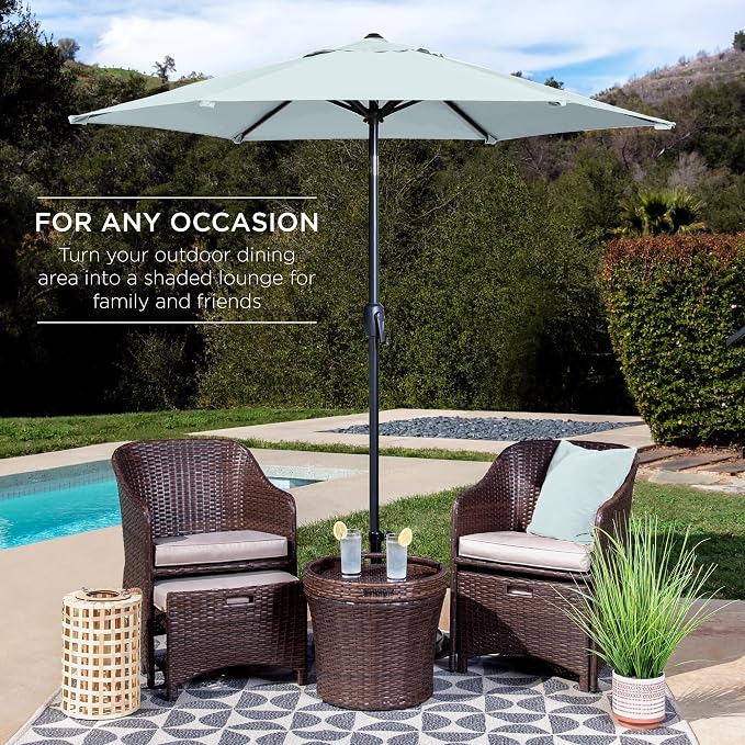 Best Choice Products 7.5ft Heavy-Duty Round Outdoor Market Table Patio Umbrella - Image 3
