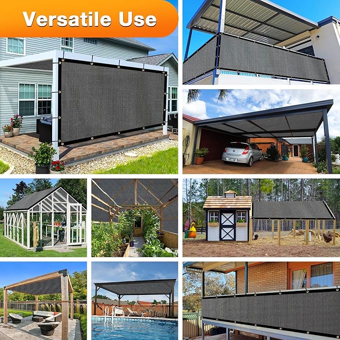 Artpuch Outdoor Pergola Shade Cover 7x12 FT Sun Shade Cloth - Image 6
