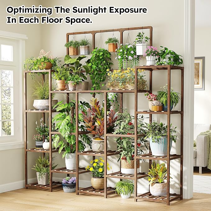 EnHomee 63''H Plant Stand Indoor Tall Plant Stands Outdoor - Image 3