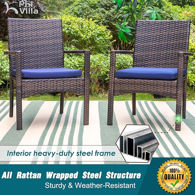 PHI VILLA 9 Pieces Outdoor Dining Set - Image 4