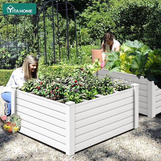 YITAHOME 4x4x2 FT Plastic Raised Garden Bed Kit, Large Outdoor Above Ground - Image 2