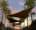 Amgo 16' x 16' x 16' Brown Triangle Sun Shade Sail UPF50+ Canopy Awning AGSLT by Amgo