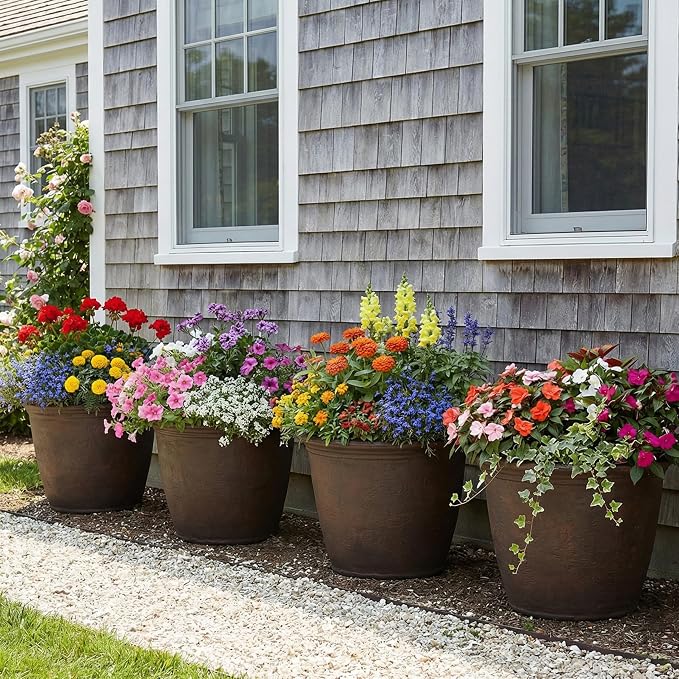 Sunnydaze 20-Inch Anjelica Large Plastic Pot - Image 6