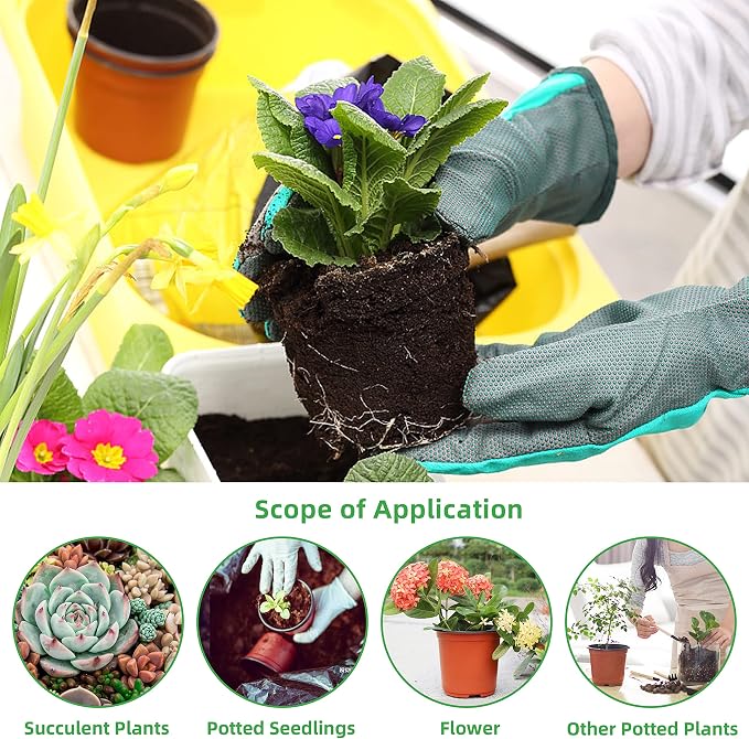 TDHDIKE 4" Small Plastic Plant Nursery Pot/Pots Seedlings Flower Plant - Image 6