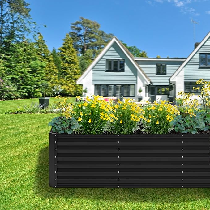 6x2x2FT Galvanized Raised Garden Bed, Planter Raised Beds-Metal Garden Box - Image 7