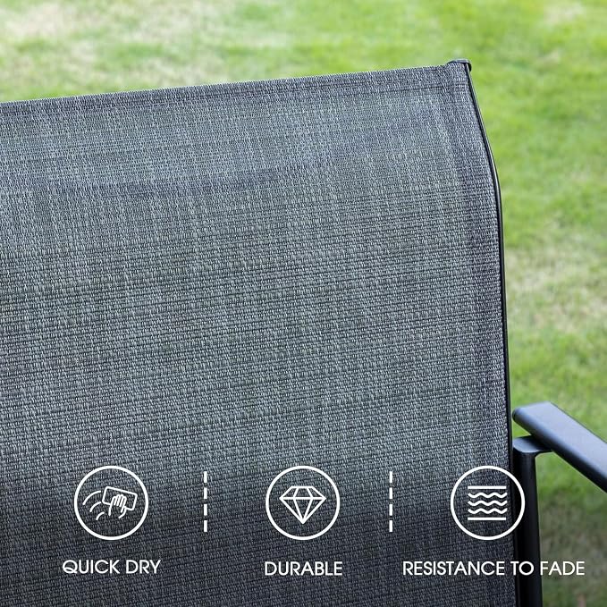 VICLLAX 5 Pieces Patio Dining Set, Outdoor Furniture Set Includes 41.2" Round - Image 5