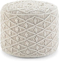 SIMPLIHOME Coates Round Pouf by SimpliHome